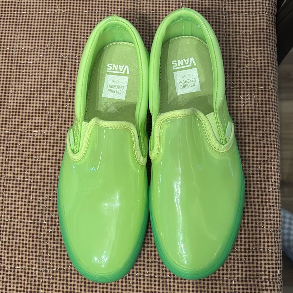 * New*Open Ceremony Lime Green Slip On Vans